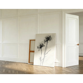 Zwart-wit design tafel - Florale Vergankelijkheid