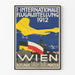 Vintage Poster of the 1912 International Aviation Exhibition in Vienna