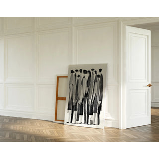 Black and white design poster - Silent Multitude