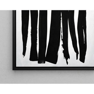 Black and White Design Poster - Solid Silhouettes