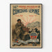 Vintage poster van de 14e Lépine-wedstrijd in het Grand Palais