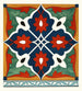 18 tegels van ornamentale tegels van de Afghaanse Afbakening Commissie Pl 08 - Afghan Boundary Commission — weergave van het kunstwerk