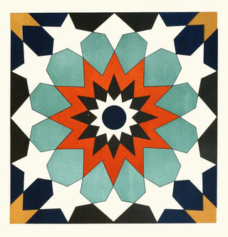 Afghan Boundary Commission - 18 plates of ornamental tiles from the Afghan Boundary Commission Pl 04.webp