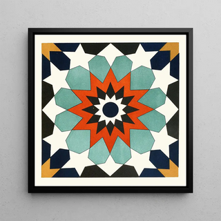 Afghan Boundary Commission - 18 plates of ornamental tiles from the Afghan Boundary Commission Pl 04.webp