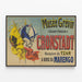 Vintage poster 1891 - Ontvangst van de Tzar in Kronstadt door de Franse vloot — ingelijst kunstwerk aan de muur