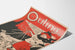 Vintage poster Outing for February met vrouw en honden