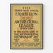 Vintage poster van de architectonische tentoonstelling New York 1921