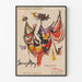 Kleurrijke abstracte decoratieve poster met artistiek lettertype