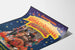 Vintage poster van het Internationaal Orgelfestival van Barbarie 1996