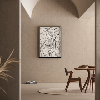 Black and White Design Poster - Wild Entanglement