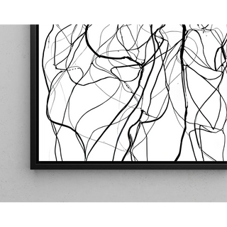 Black and White Design Poster - Wild Entanglement