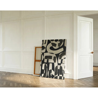 Decoratieve design tafel - Abstracte krommen