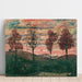 Reproductie van het schilderij 4 Bomen van Egon Schiele