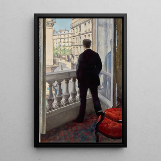 Jonge man bij zijn raam - Gustave Caillebotte