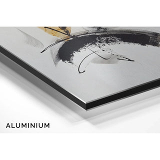 Black and White Design Poster - Energetic Abstraction