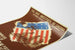 Vintage poster van de jaarlijkse tentoonstelling van Amerikaanse schilderkunst en beeldhouwkunst
