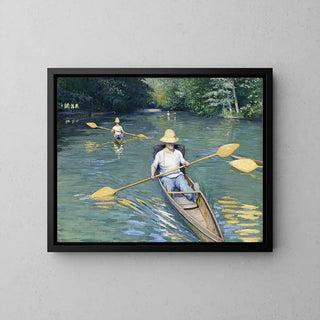 Kanoën op de rivier Yerres - Gustave Caillebotte