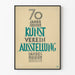 Vintage Poster 70 jaar Steierm Kunst Verein Tentoonstelling Museum
