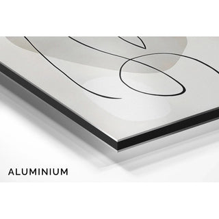 Abstract black and white decorative painting - Abstract Impulse