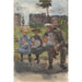 Reproductie van het schilderij A Man with Three Girls on a Bench in the Oosterpark in Amsterdam - Isaac Israëls