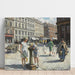Reproductie van het schilderij Trianglen, Kopenhagen, op een warme zomerdag - Paul Fischer