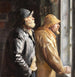 Aan de visser bij het winkelraam - Michael Ancher — weergave van het kunstwerk