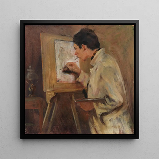Wlodzimierz Popiel - An der Staffelei.webp