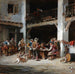 À la posada dans la taverne - Francisco Domingo Marqués — weergave van het kunstwerk
