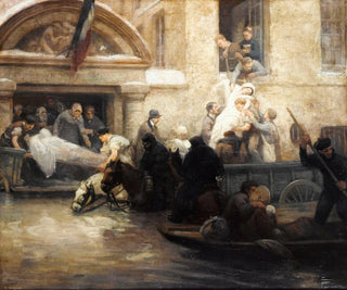 A Boulanger - Sauvetage des malades de lhpital de la charit durant linondation de 1910.webp