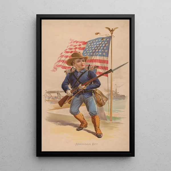 Reproductie van het schilderij Jongen Amerikaans - A Nielen