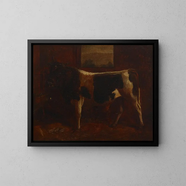 a prize-winning bull - Abbott Handerson Thayer — framed artwork on a wall