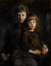 Broer en zus Mary en Gerald Thayer - Abbott Handerson Thayer — weergave van het kunstwerk