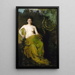 Figuur met halve doek - Abbott Handerson Thayer — ingelijst kunstwerk aan de muur