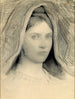 Tête de Mary B. Thayer - Abbott Handerson Thayer — weergave van het kunstwerk