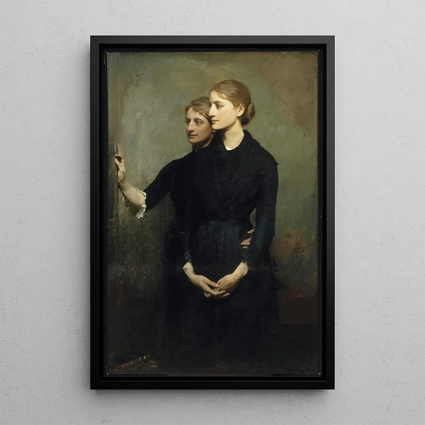 De Zussen - Abbott Handerson Thayer — ingelijst kunstwerk aan de muur