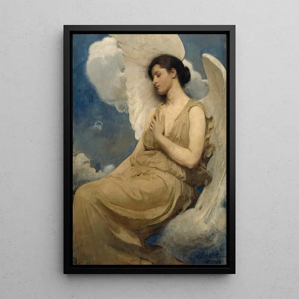 Reproductie van het schilderij Vleugelfiguur - Abbott Handerson Thayer