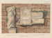 Beeldhouwwerk beschadigd en inscripties geïntegreerd in de muur van een kasteel in de stad Gozo - Abraham Louis Rodolphe Ducros — weergave van het kunstwerk