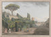 Tuin van het Paleis Colonna - Abraham Louis Rodolphe Ducros — weergave van het kunstwerk