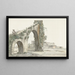 View of the Aqueduct and the City of Tarentum - Abraham Louis Rodolphe Ducros — framed artwork on a wall