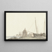 Vue op de stad Molfetta aan de kust - Abraham Louis Rodolphe Ducros — ingelijst kunstwerk aan de muur