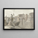 Nieuwe gracht van de vestingwerken in Tarente - Abraham Louis Rodolphe Ducros — ingelijst kunstwerk aan de muur