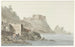 Rochers et ville de Scilla dans la région de Calabre sur la côte est - Abraham Louis Rodolphe Ducros — artwork view