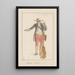 van een Siciliaanse man in lokale kleding - Abraham Louis Rodolphe Ducros — ingelijst kunstwerk aan de muur