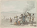 van de fusie van teer in Chiaja, Napels - Abraham Louis Rodolphe Ducros — weergave van het kunstwerk