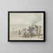 van de fusie van teer in Chiaja, Napels - Abraham Louis Rodolphe Ducros — ingelijst kunstwerk aan de muur