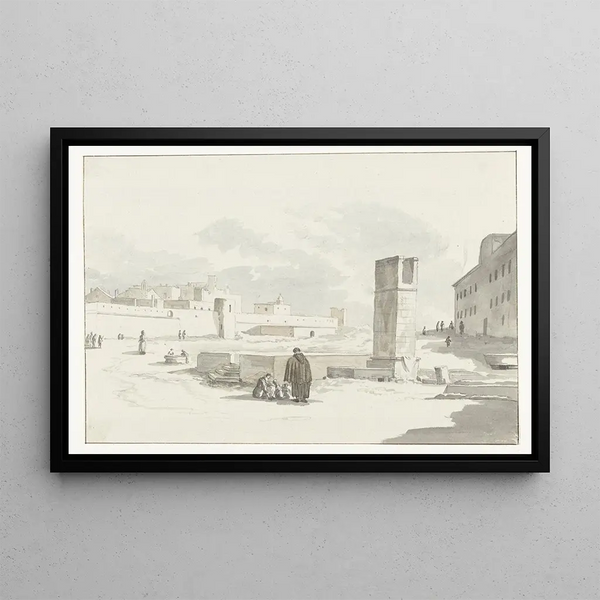 AbrahamLouisRodolphe Ducros - Stadsgezicht in Giovenazzo.webp