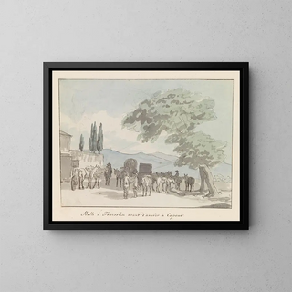 AbrahamLouisRodolphe Ducros - Stop in Francolisi voor aankomst in Capua.webp