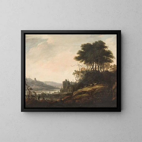 Landscape Painting - Abraham Bloemaert — framed artwork on a wall