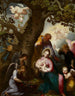 De vlucht naar Egypte - Abraham Bloemaert — weergave van het kunstwerk