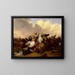Slag bij Bosworth - Abraham Cooper — ingelijst kunstwerk aan de muur